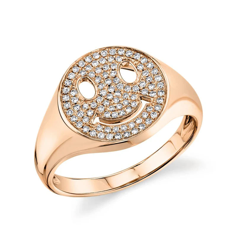 Smile Signet Ring - Pasha Fine Jewelry
