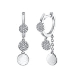 Pavé Drop Huggies - Pasha Fine Jewelry