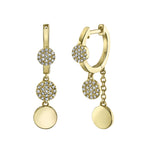 Pavé Drop Huggies - Pasha Fine Jewelry