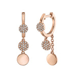 Pavé Drop Huggies - Pasha Fine Jewelry