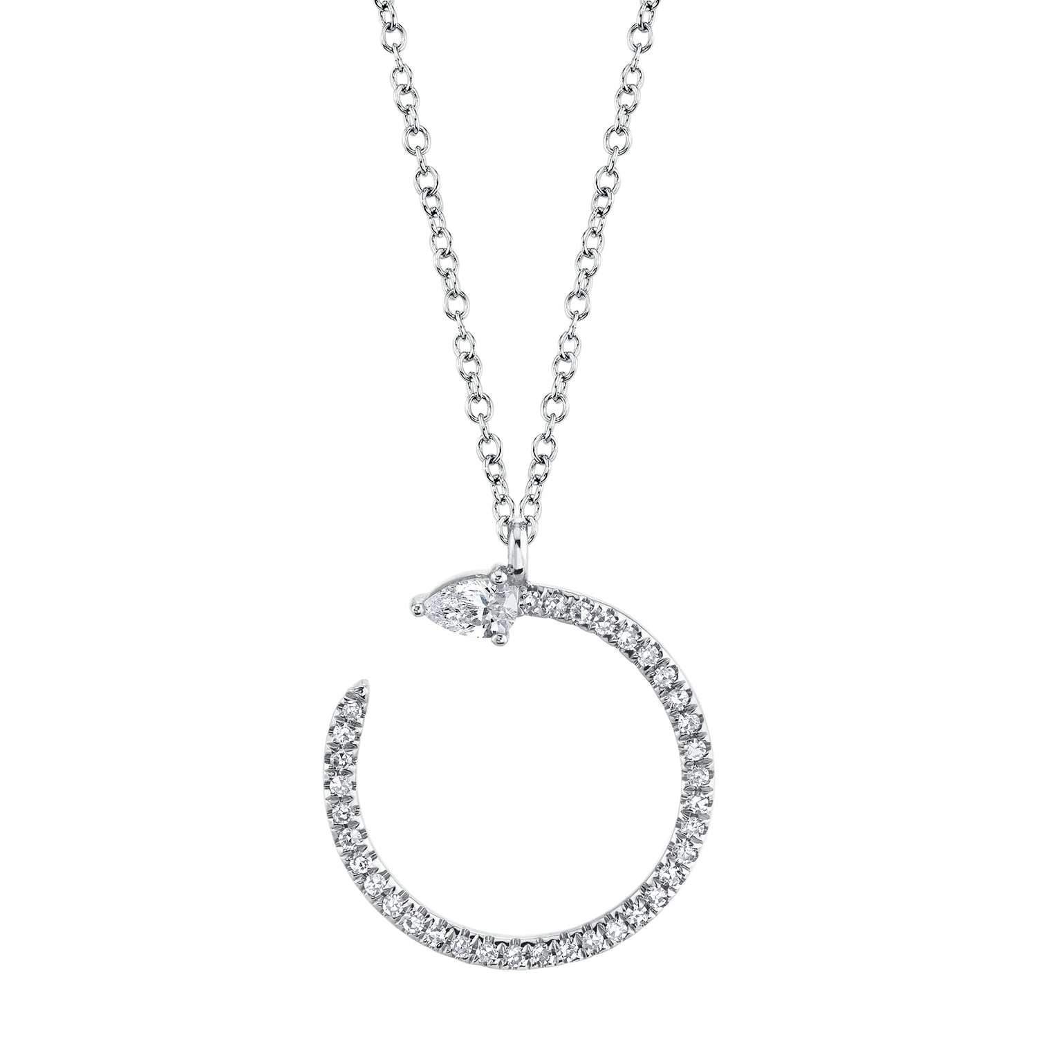 Diamond Pear Necklace - Pasha Fine Jewelry