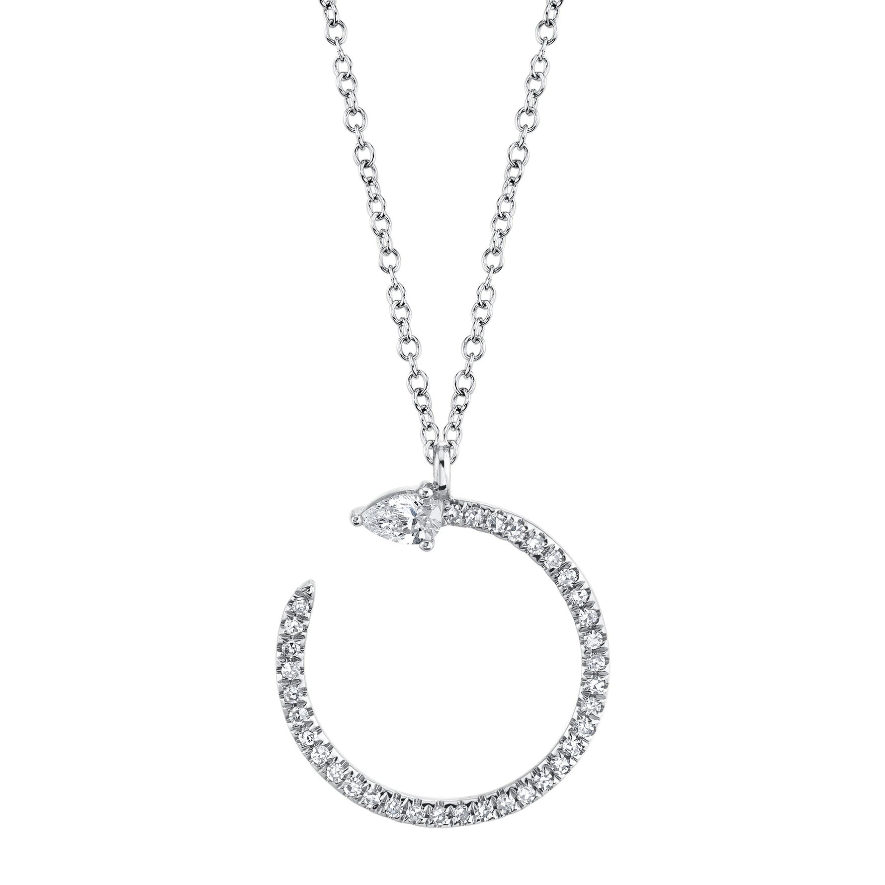 Diamond Pear Necklace - Pasha Fine Jewelry