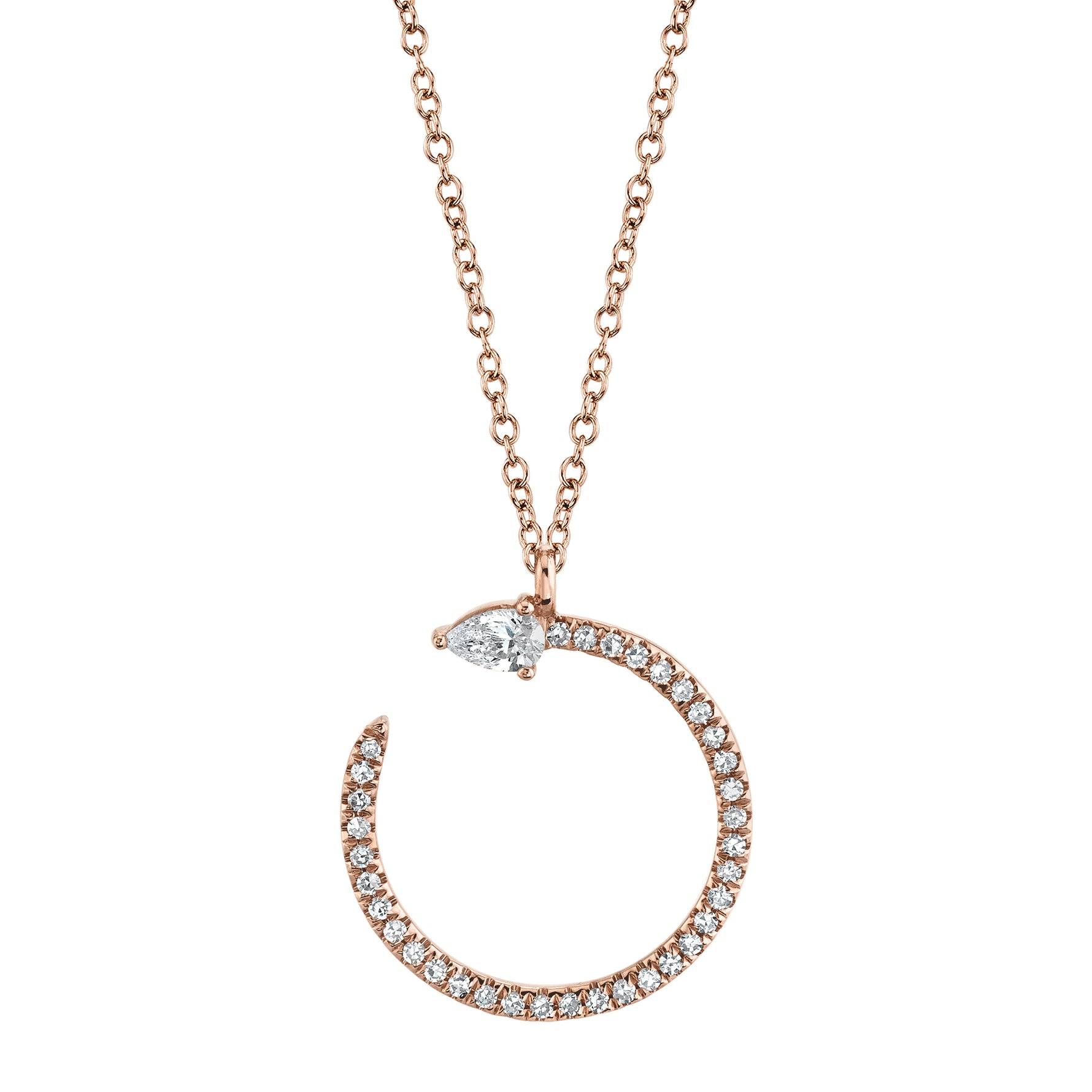 Diamond Pear Necklace - Pasha Fine Jewelry