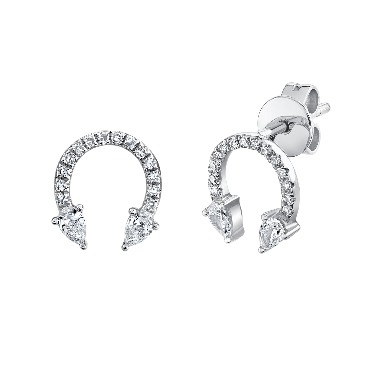 Diamond Pear Stud Earring - Pasha Fine Jewelry