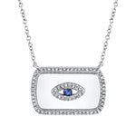 Evil Eye Tag Pendant - Pasha Fine Jewelry
