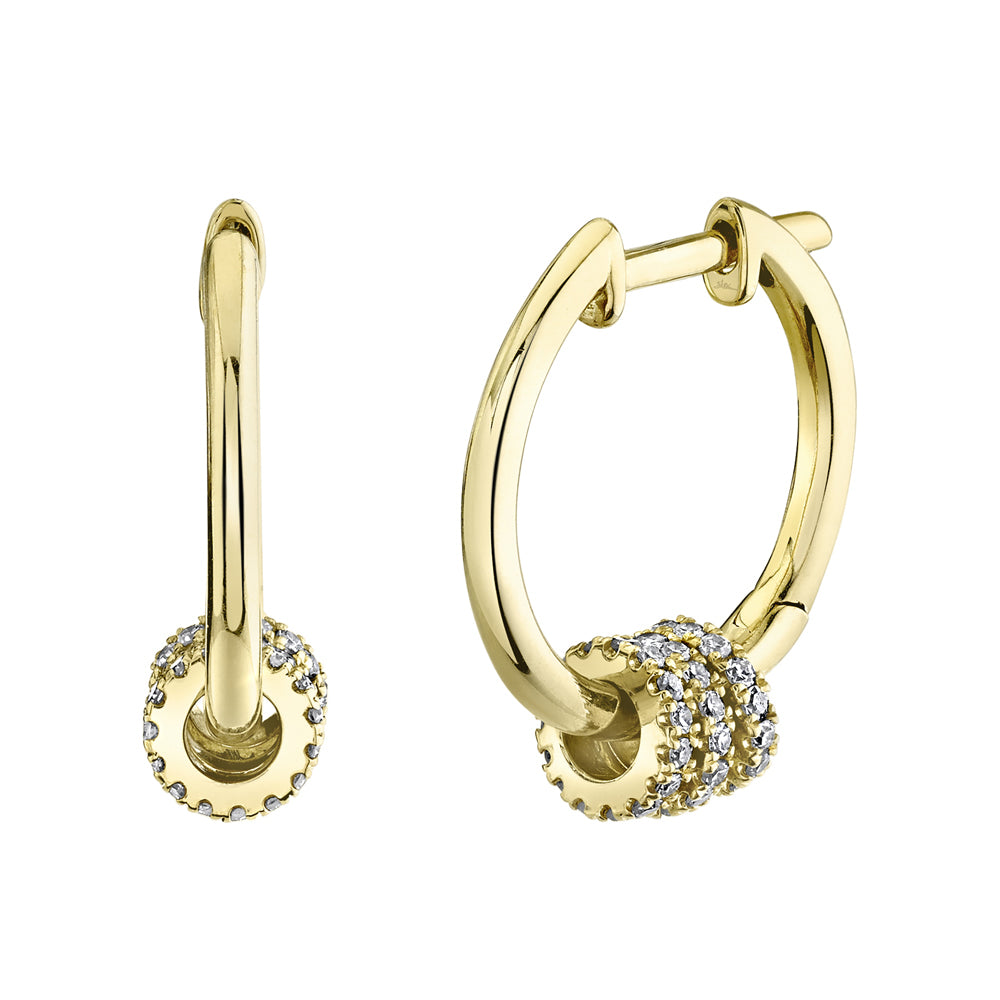 Free Moving Diamond Huggies - Pasha Fine Jewelry