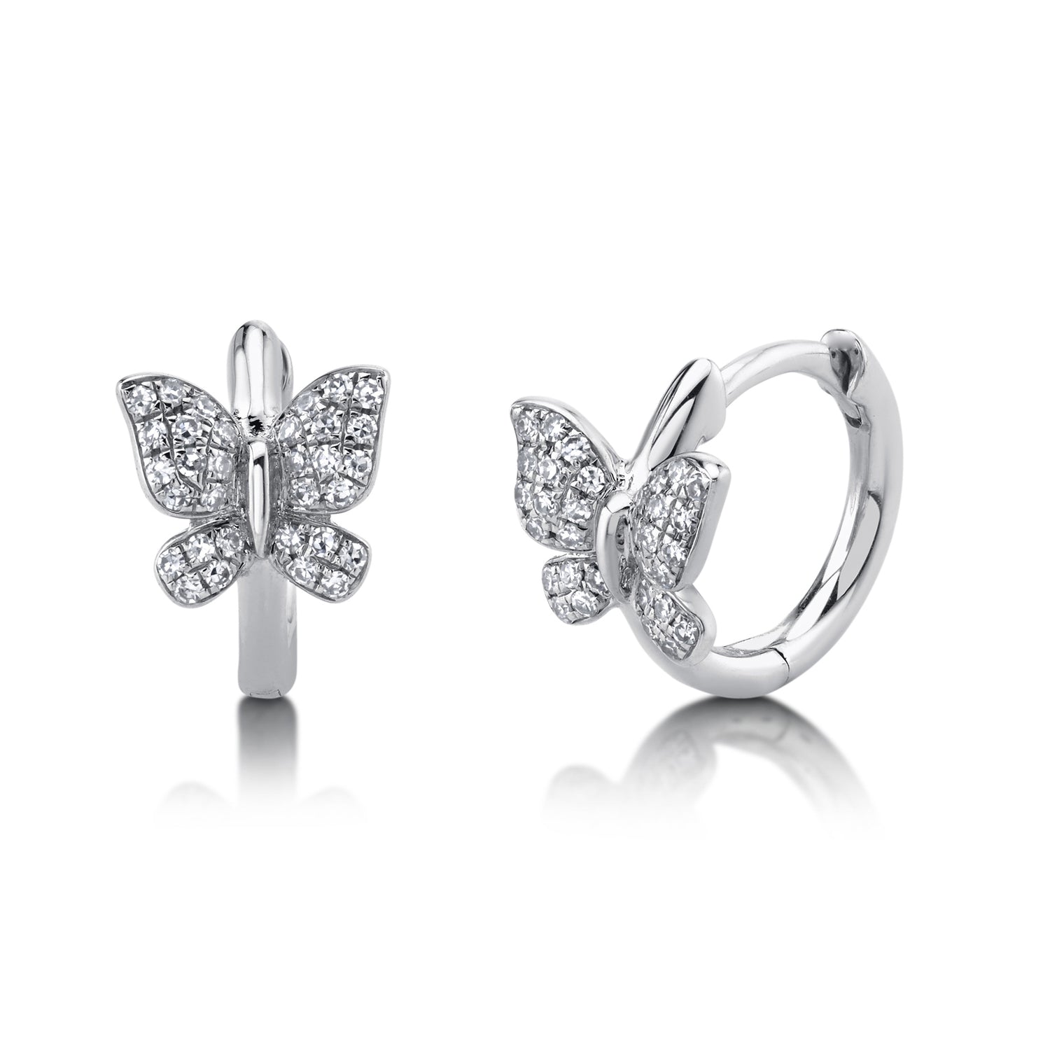 Butterfly Huggies - Pasha Fine Jewelry