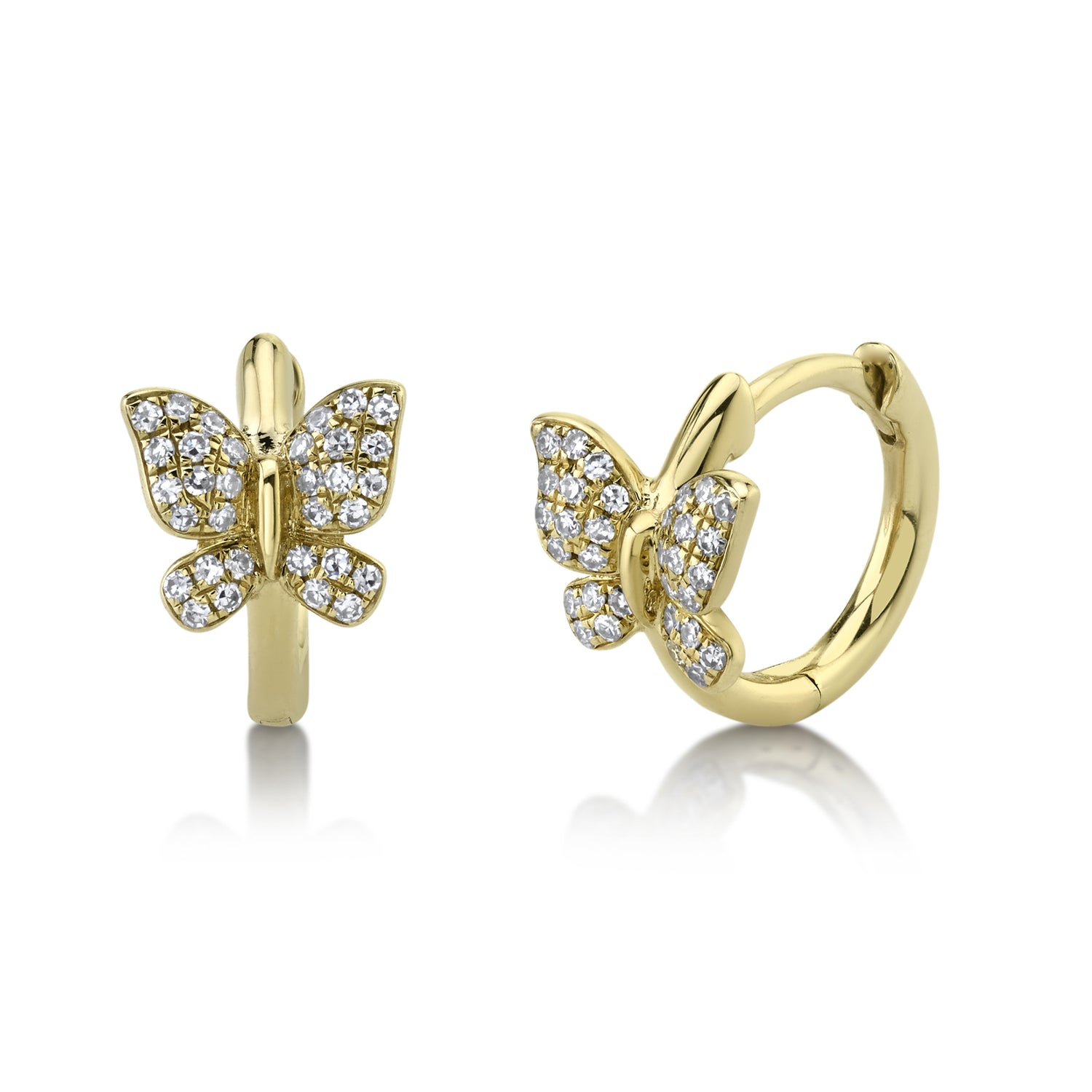Butterfly Huggies - Pasha Fine Jewelry