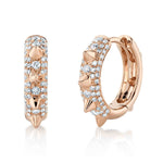 Diamond Spike Hoops - Pasha Fine Jewelry