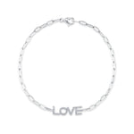 LOVE Paper Clip Bracelet - Pasha Fine Jewelry