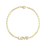 LOVE Paper Clip Bracelet - Pasha Fine Jewelry
