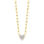 Diamond Heart Link Necklace - Pasha Fine Jewelry