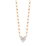 Diamond Heart Link Necklace - Pasha Fine Jewelry