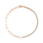 Diamond Bezel PaperClip Bracelet - Pasha Fine Jewelry