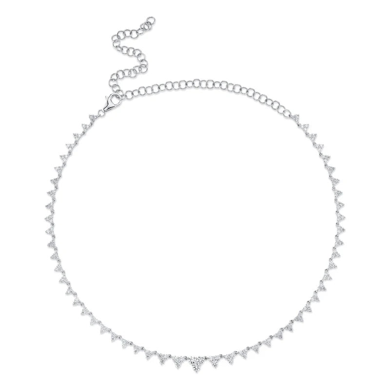 Diamond Triangle Necklace - Pasha Fine Jewelry