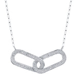 Diamond Interlock Link Necklace - Pasha Fine Jewelry