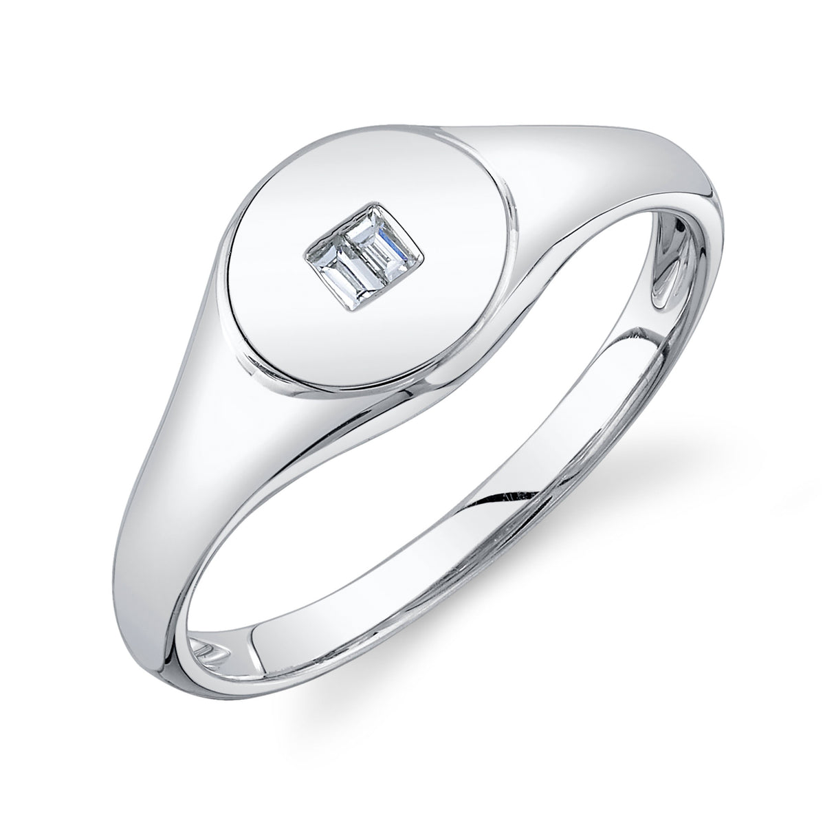 Baguette Signet Ring - Pasha Fine Jewelry