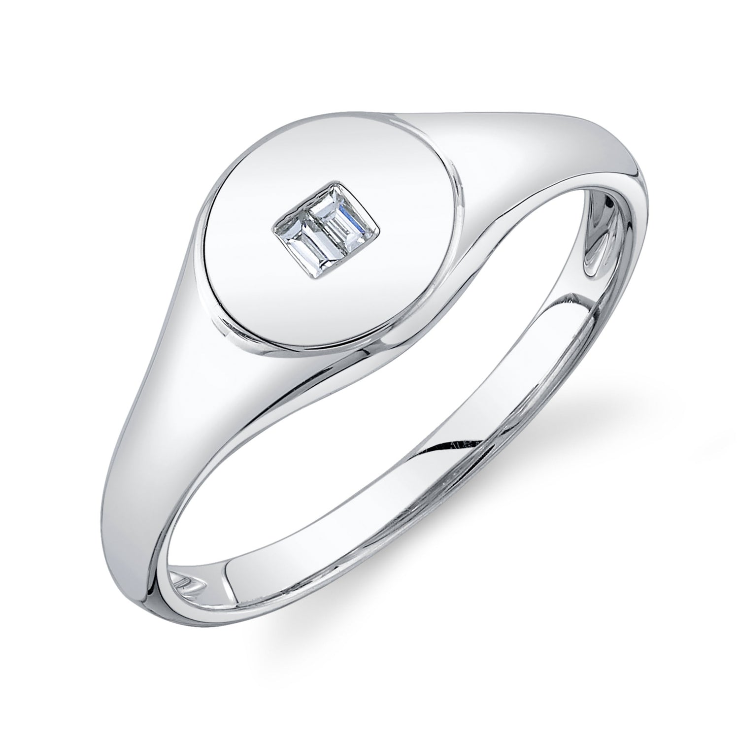 Baguette Signet Ring - Pasha Fine Jewelry