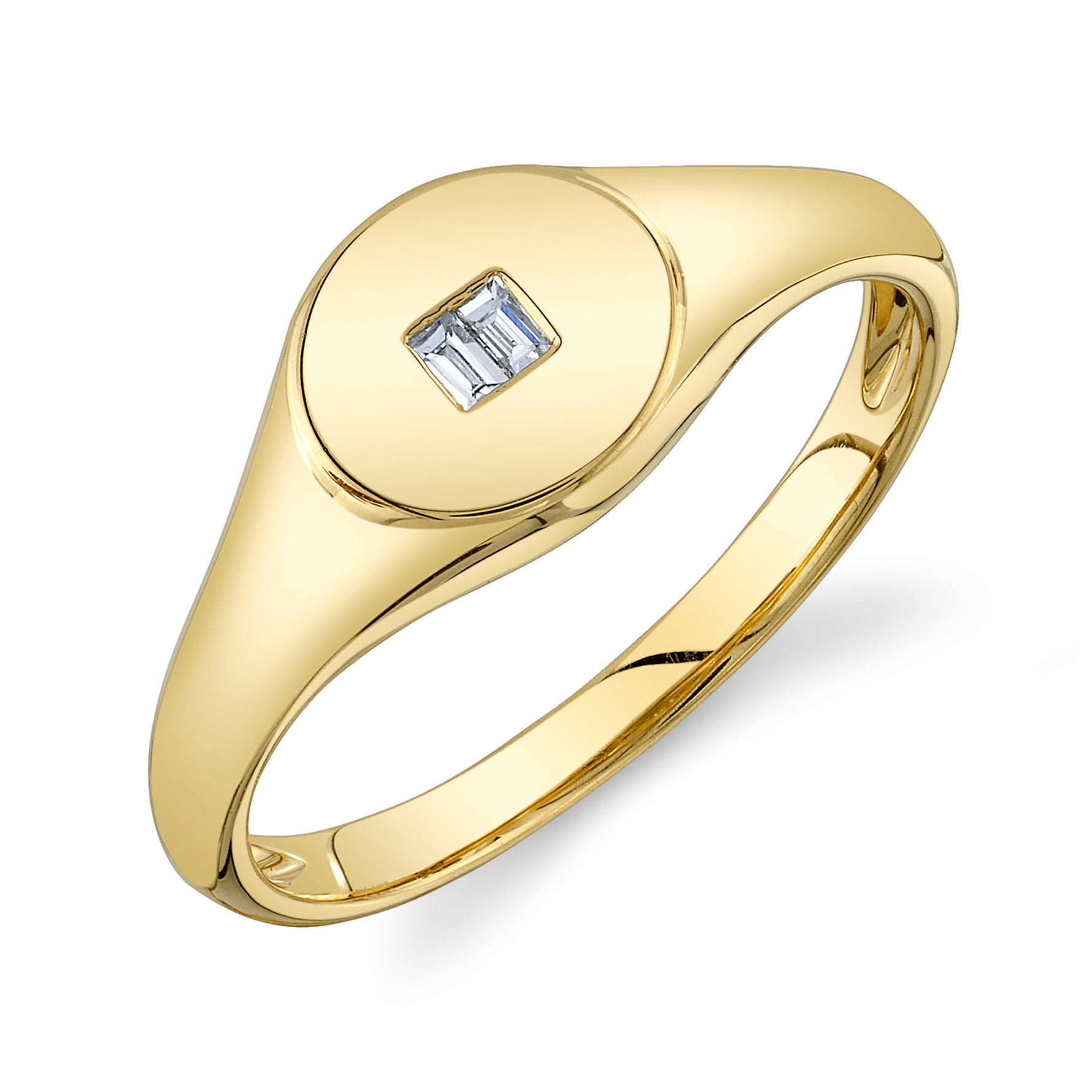 Baguette Signet Ring - Pasha Fine Jewelry