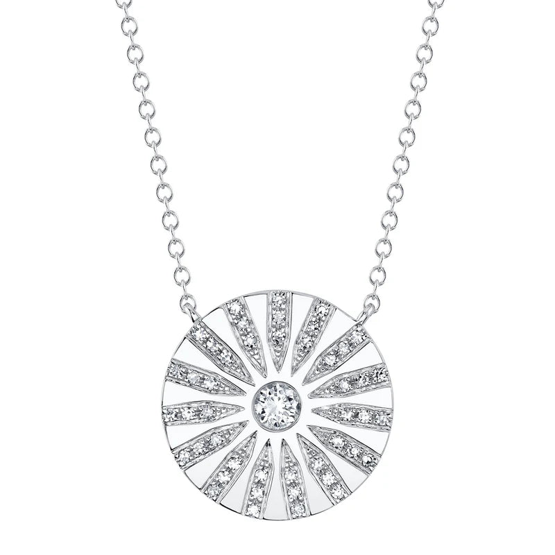Sunburst Diamond Necklace - Pasha Fine Jewelry