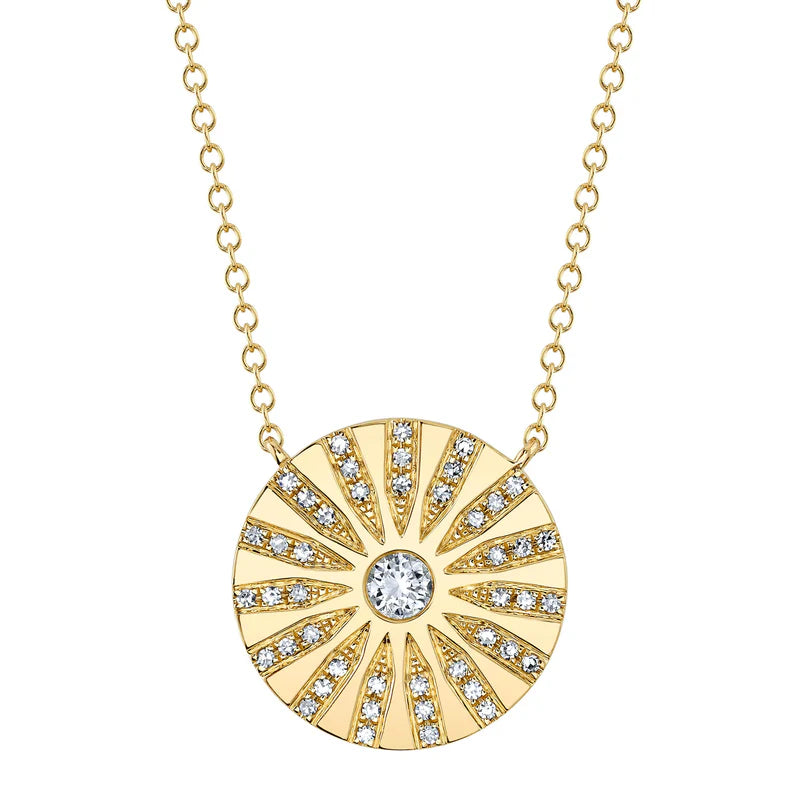 Sunburst Diamond Necklace - Pasha Fine Jewelry
