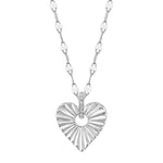 Fluted Heart Pendant - Pasha Fine Jewelry