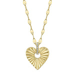Fluted Heart Pendant - Pasha Fine Jewelry