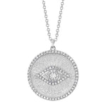 Diamond Evil Eye Medallion - Pasha Fine Jewelry