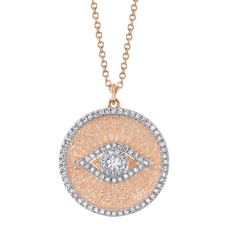 Diamond Evil Eye Medallion - Pasha Fine Jewelry