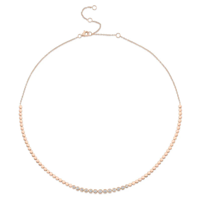 Diamond Bezel Set Necklace - Pasha Fine Jewelry