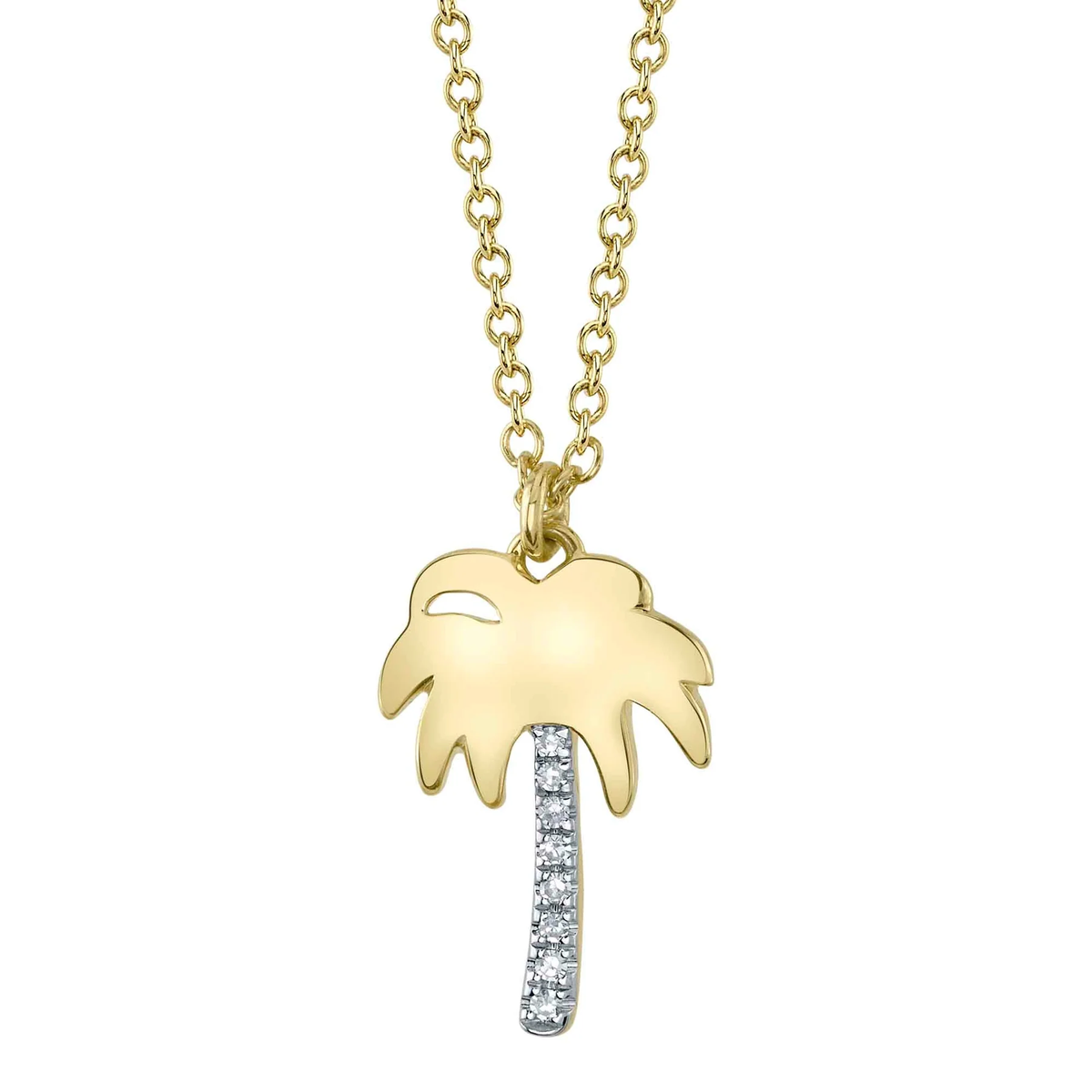 Palm Tree Diamond Necklace - Pasha Fine Jewelry