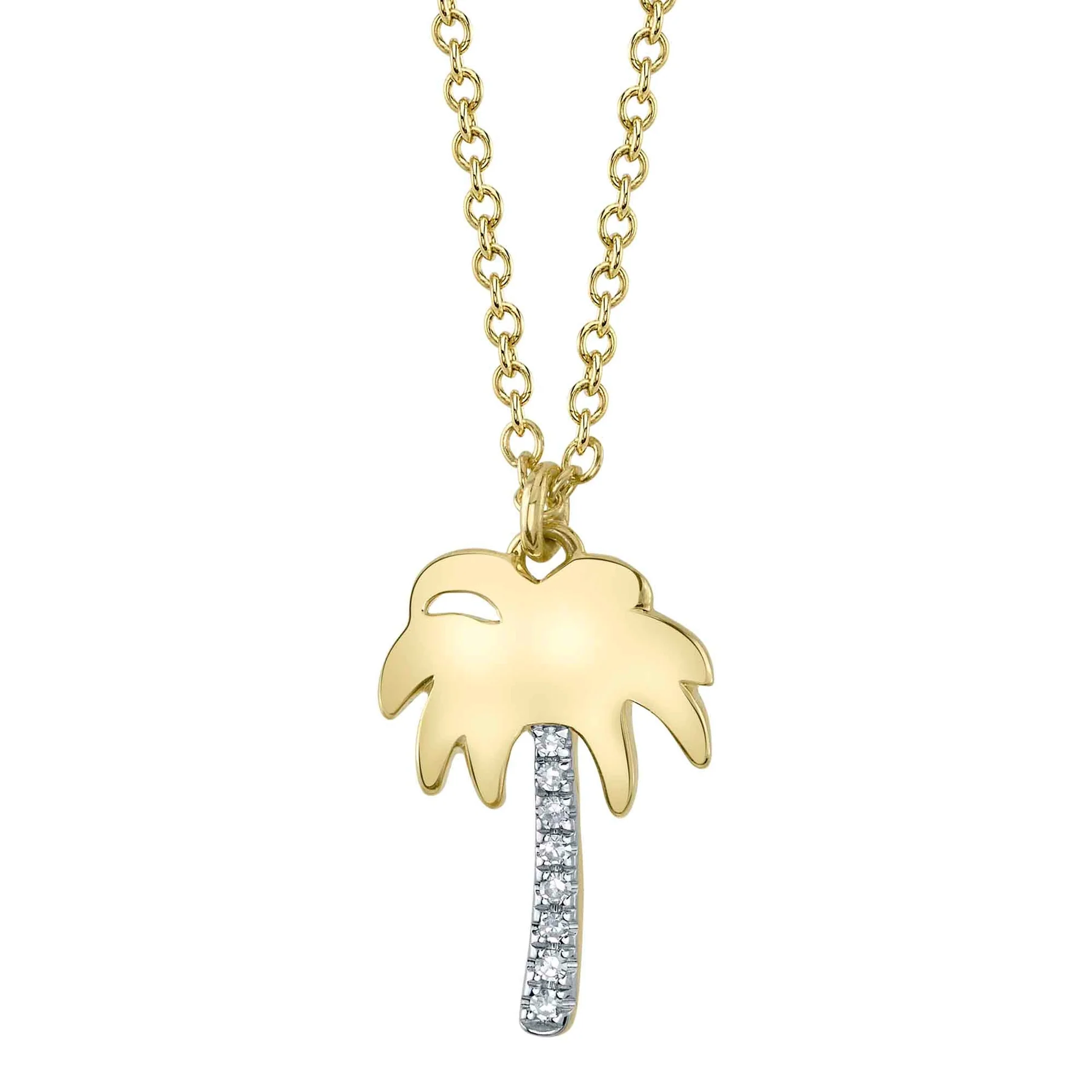 Palm Tree Diamond Necklace - Pasha Fine Jewelry