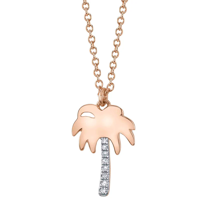 Palm Tree Diamond Necklace - Pasha Fine Jewelry