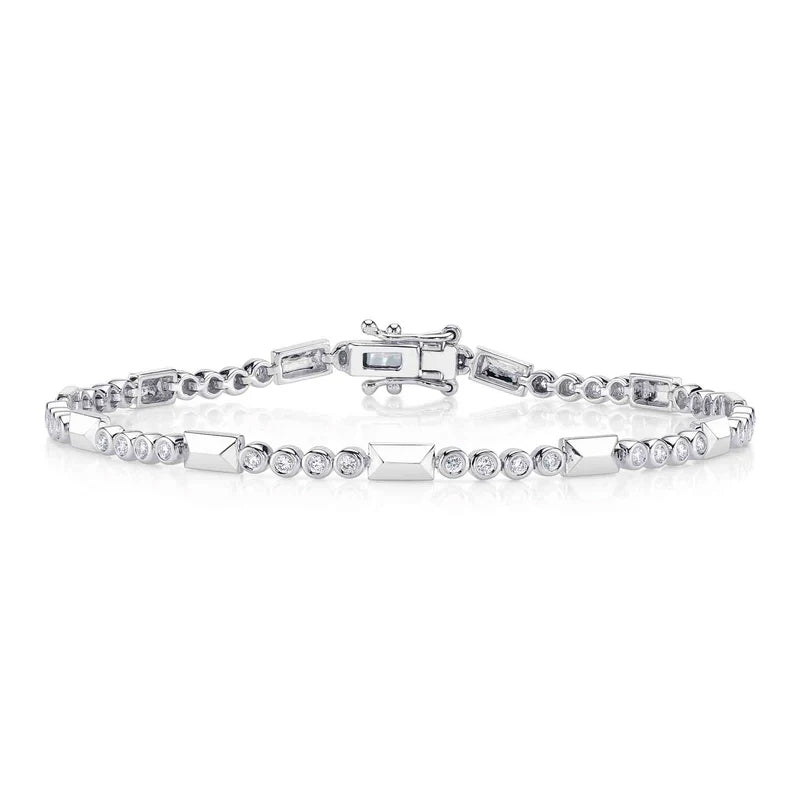 Diamond Geo Bezel Bracelet - Pasha Fine Jewelry