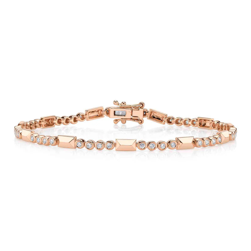 Diamond Geo Bezel Bracelet - Pasha Fine Jewelry
