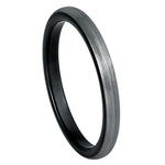 2mm Black Tungsten Brushed Band - white background