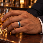 TR216 tungsten wedding band lifestyle image
