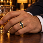 TR331 tungsten wedding band lifestyle image