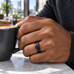 TR525 tungsten wedding band lifestyle image
