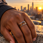 TR531 tungsten wedding band lifestyle image