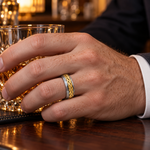TR683 tungsten wedding band lifestyle image