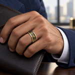 TR722 tungsten wedding band lifestyle image