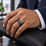 TR754 tungsten wedding band lifestyle image