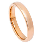 4mm Rose Tungsten High-Polish Domed Band on white background