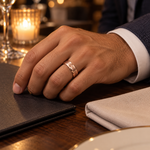 TR812 tungsten wedding band lifestyle image