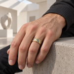 TR834 tungsten wedding band lifestyle image