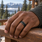 TR869 tungsten wedding band lifestyle image