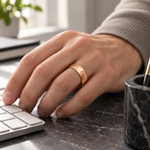 TR875 tungsten wedding band lifestyle image