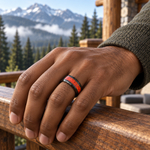 TR889 tungsten wedding band lifestyle image