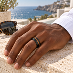 TR891 tungsten wedding band lifestyle image